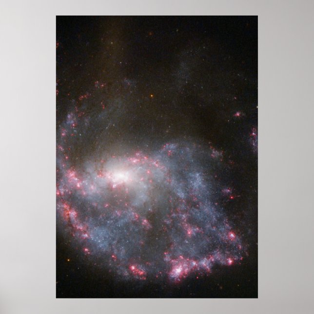 Affiches Hubble voit une galaxie frapper un Bull-l'oeil (Devant)