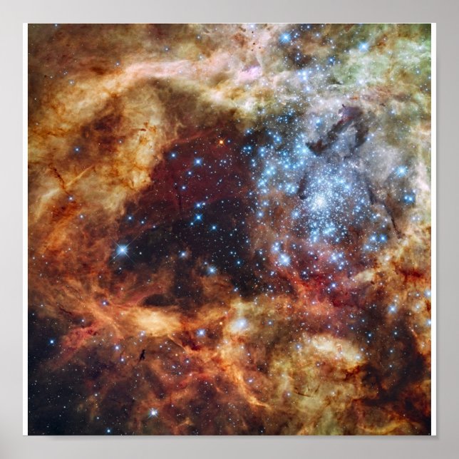 Affiches Hubble's Festive View of a Grand Star-Forming Regi (Devant)