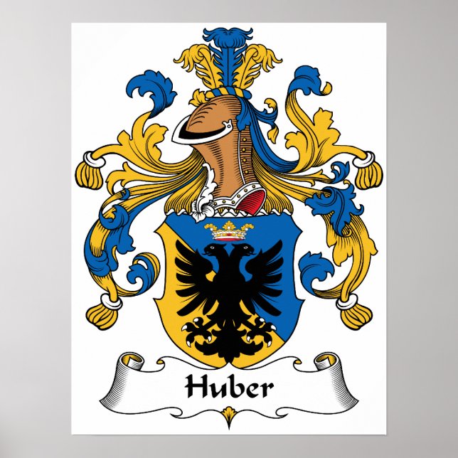 Affiches Huber Family Crest (Devant)
