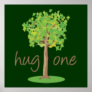 Affiches Hugger d'arbre