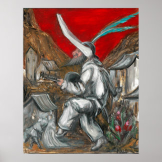 Affiches Huile de Callot Fritellino sur Gesso par Toby Mikl