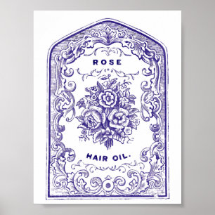 Affiches Huile de cheveux rose