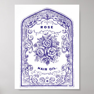 Affiches Huile de cheveux rose
