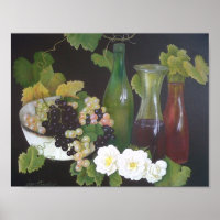 Huile De Vin Vintage Antique Sur Toile Peinture