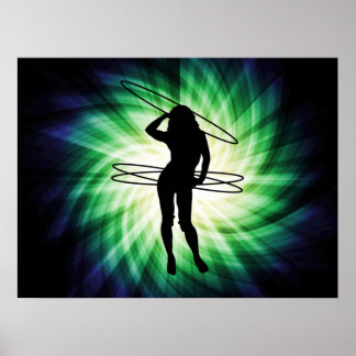 Affiches Hula Hoop Girl ; Cool