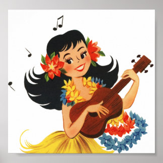 Affiches Hula Hula Girl