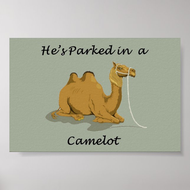 Affiches Humour Camel Camelot (Devant)