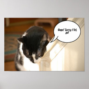Affiches Humour de chat Tuxedo