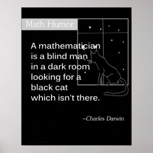 Affiches Humour de maths par Charles Darwin