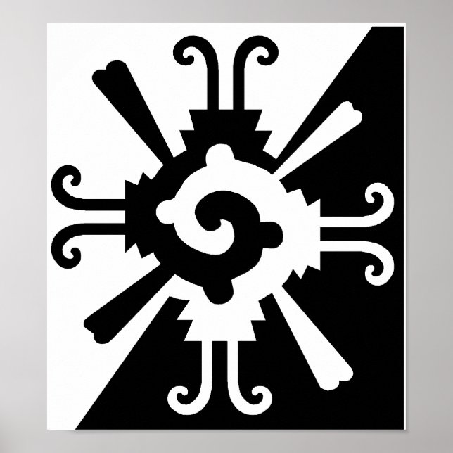 Affiches Hunab Ku-noir et blanc (Devant)