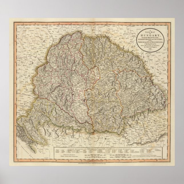 Affiches Hungary, Transylvania, Croatia (Devant)