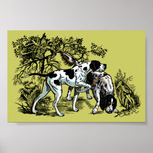 Affiches hunting dogs