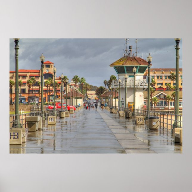 Affiches Huntington Beach Pier Californie (Devant)