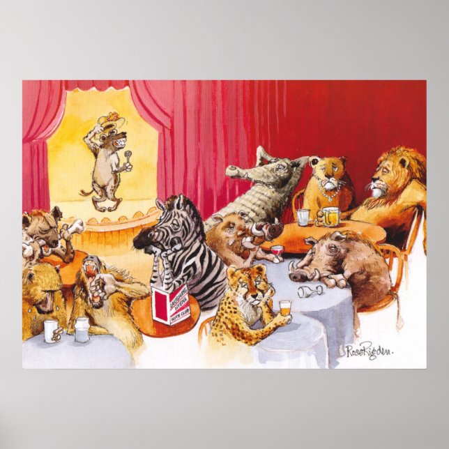 Affiches hyène riante (Devant)