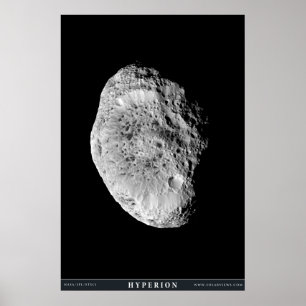 Affiches Hyperion de la lune de Saturne