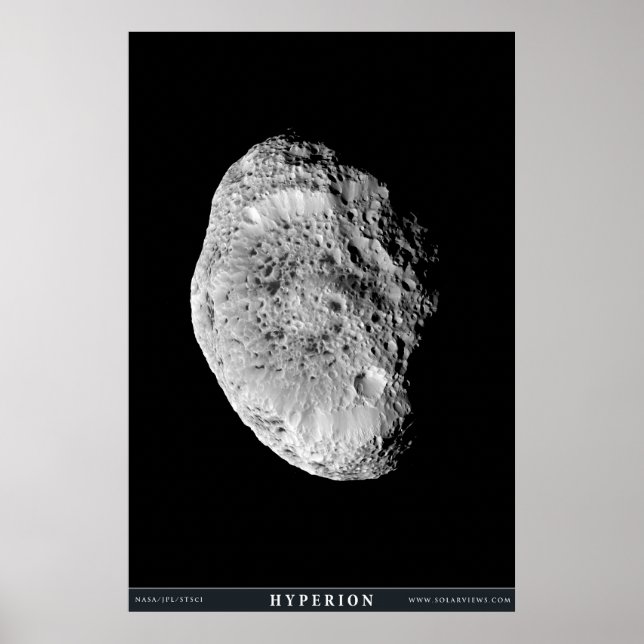 Affiches Hyperion de la lune de Saturne (Devant)