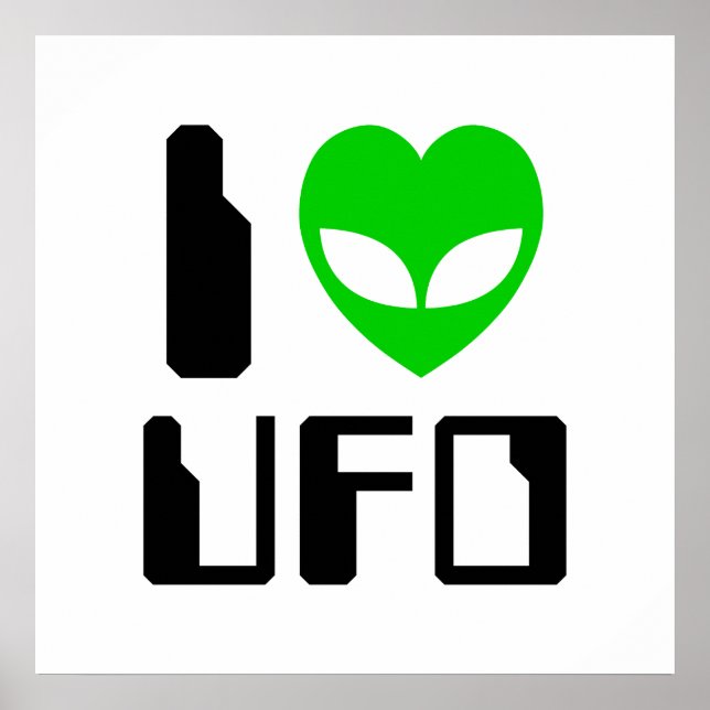 Affiches I Alien Heart UFO (Devant)