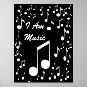 Affiches I Am Music Poster_ par Elenne Boothe
