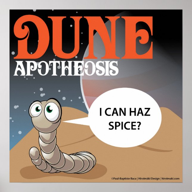 Affiches I Can Haz Spice? Dune Worm (Devant)