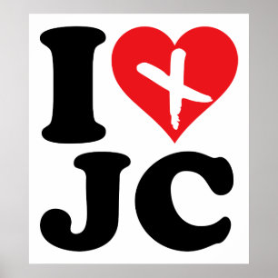 Affiches I coeur JC