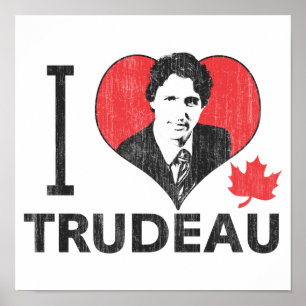 Affiches I coeur Trudeau