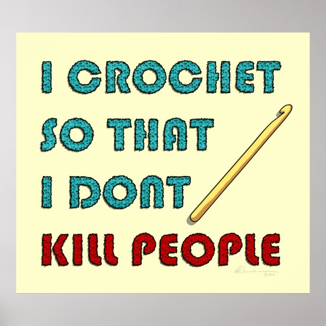 Affiches I Crochet, imprimer (Devant)