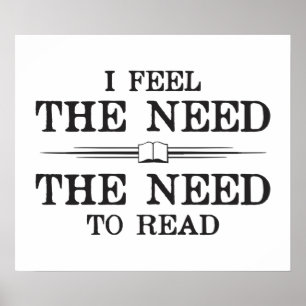 Affiches I Feel the Need to Read