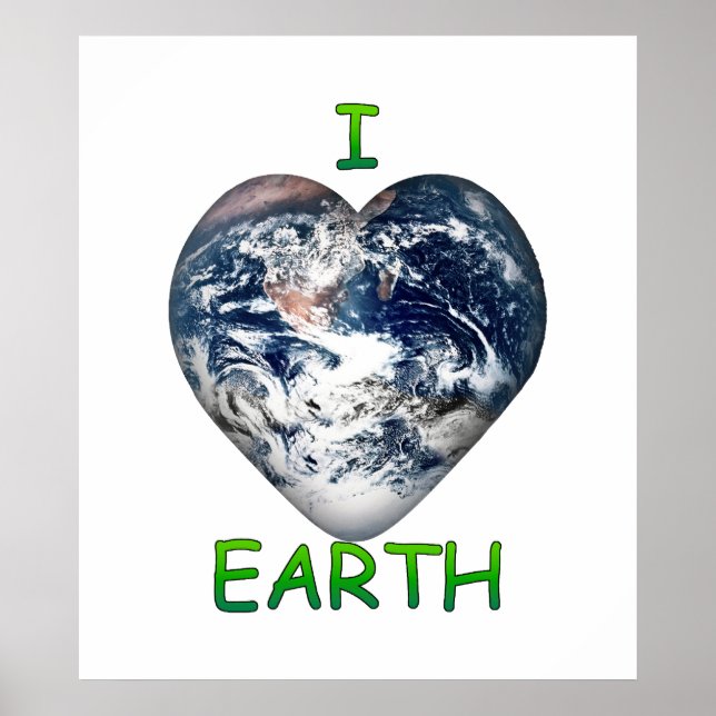 Affiches I Heart Earth (I ♥ Earth) (Devant)