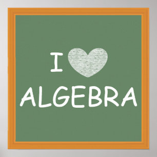 Affiches I Love Algebra