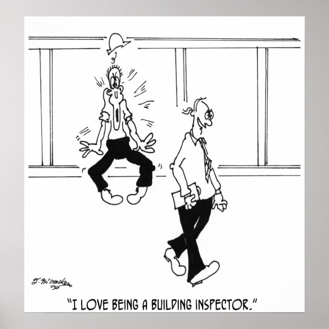 Affiches I Love Being a Building Inspector (Devant)