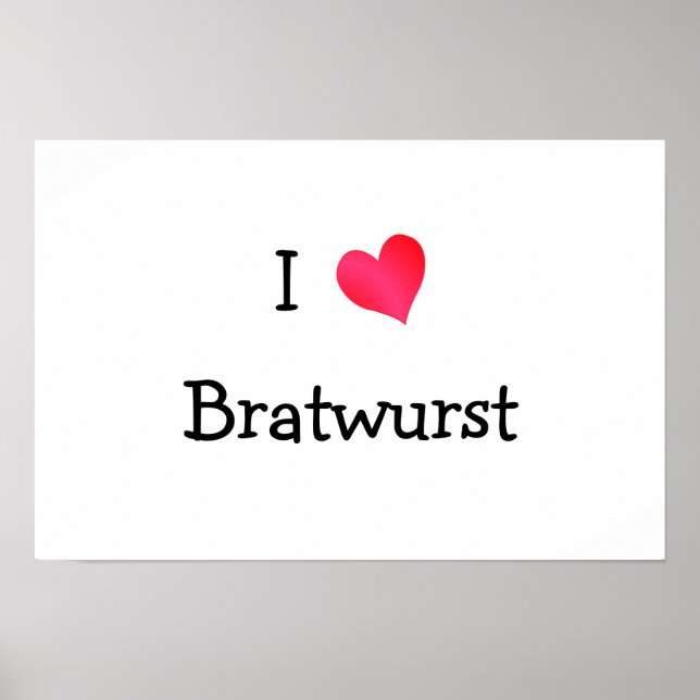 Affiches I Love Bratwurst (Devant)