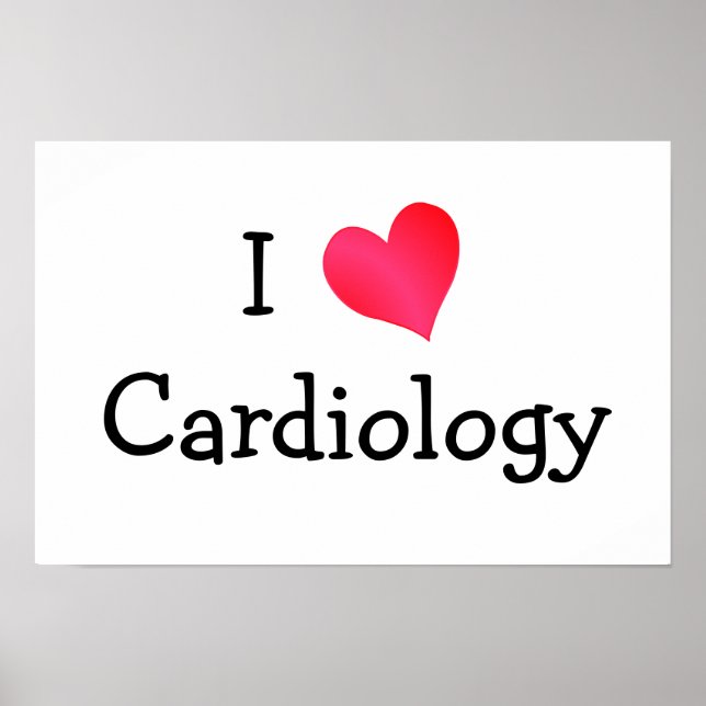 Affiches I Love Cardiology (Devant)
