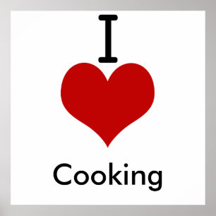 Affiches I Love (coeur) Cuisine