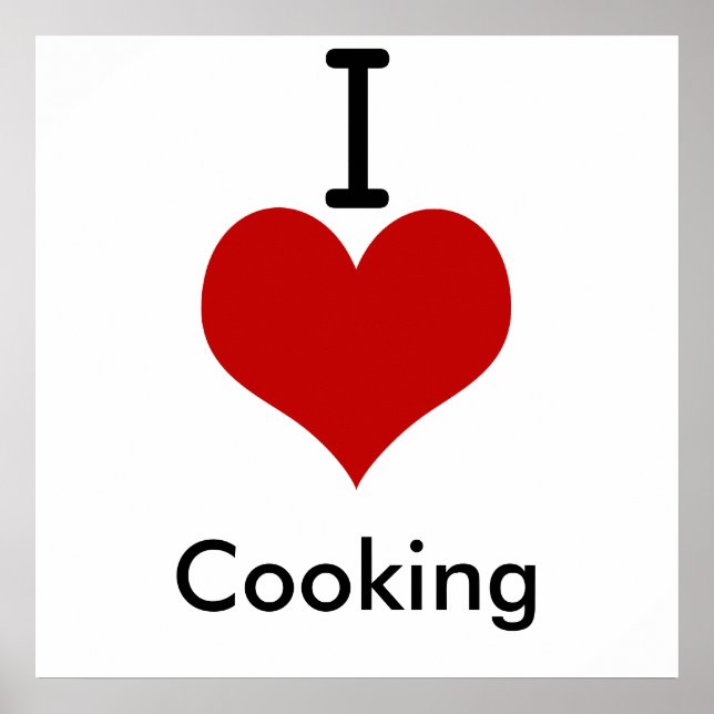 Affiches I Love (coeur) Cuisine (Devant)