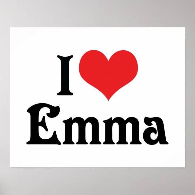 Affiches I Love Emma (Devant)