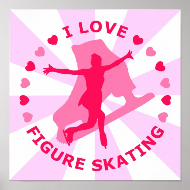 Affiches I Love Figure Patinage (Devant)