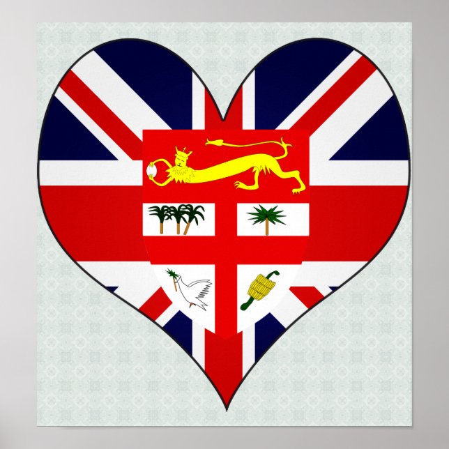 Affiches I Love Fiji (Devant)