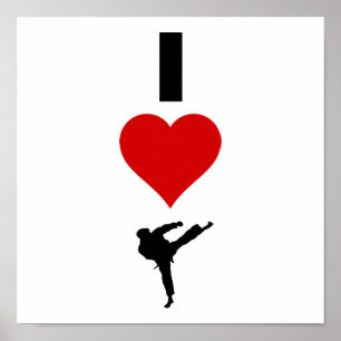 Affiches I Love Karate (Vertical)