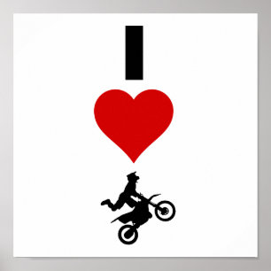Affiches I Love Motocross (Vertical)