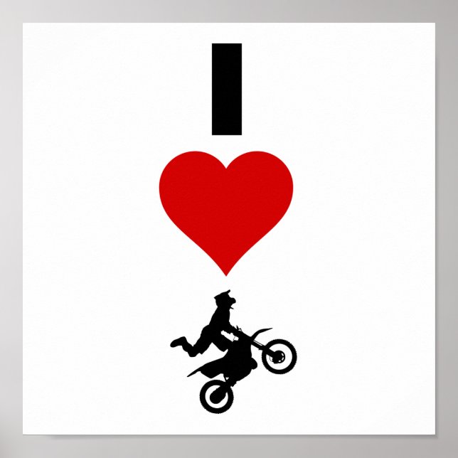 Affiches I Love Motocross (Vertical) (Devant)