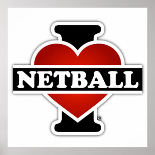 Affiches I Love Netball