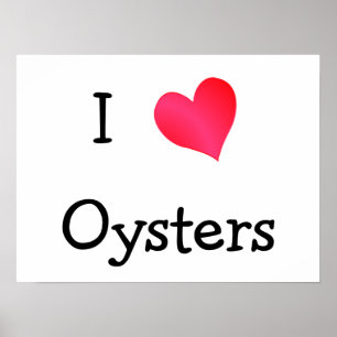 Affiches I Love Oysters