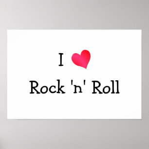Affiches I Love Rock 'n' Roll