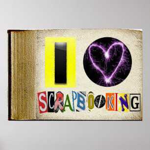 Affiches I Love Scapbooking Frame