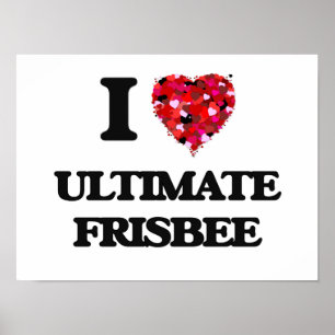 Affiches I Love Ultimate Frisbee