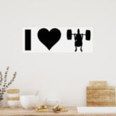 Affiches I Love Weight Lifting (Kitchen)