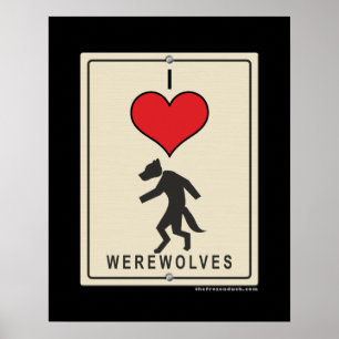 Affiches I Love Werewolves