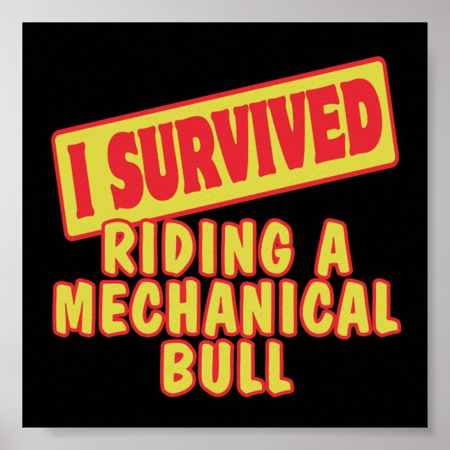 AFFICHES I SURVIVED RIDING A MECHANICAL BULL (Devant)