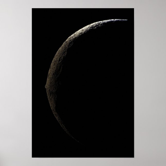 Affiches Iapetus de la lune de Saturne (Devant)