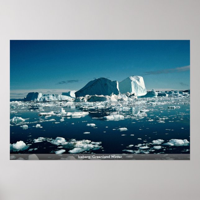 Affiches Iceberg, Groenland (Devant)